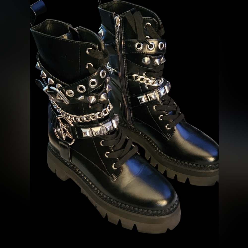 Killstar Kero Scene Boots Size 7